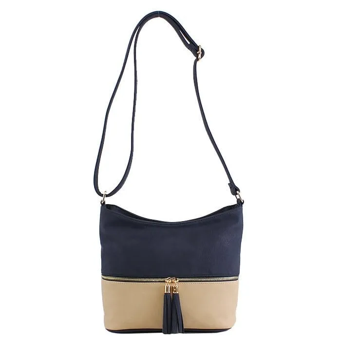 HB3016C Monogrammable Fashion Crossbody Bag With Tassel