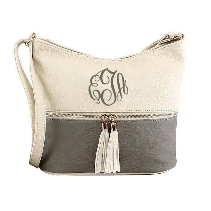 HB3016C Monogrammable Fashion Crossbody Bag With Tassel