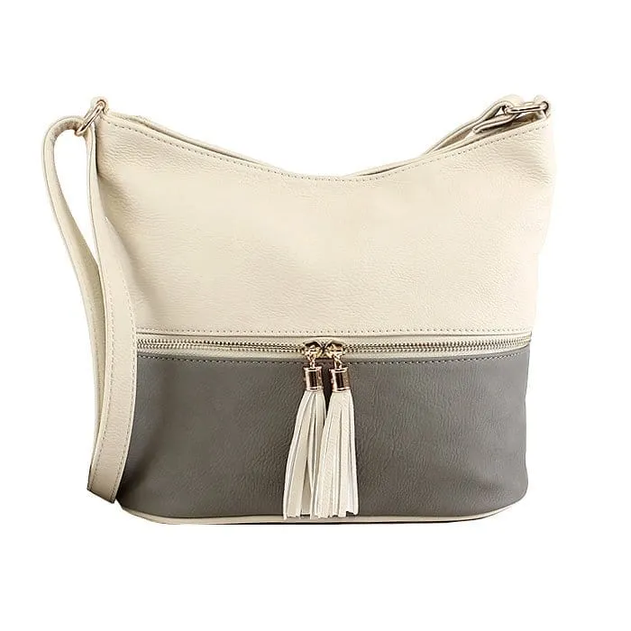 HB3016C Monogrammable Fashion Crossbody Bag With Tassel