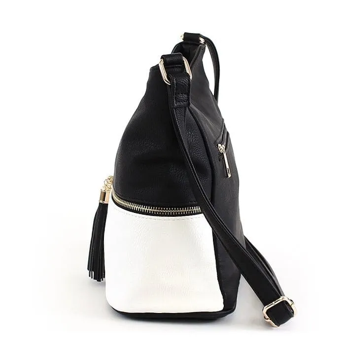 HB3016C Monogrammable Fashion Crossbody Bag With Tassel