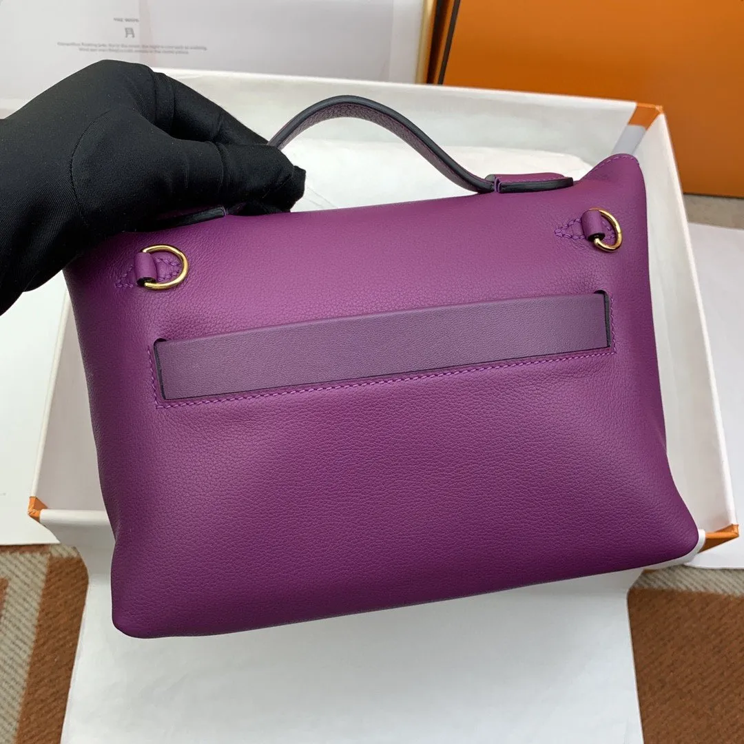 HM 24/24 Mini Evercolor Swift Purple For Women, Women’s Handbags, Shoulder Bag 8.2in/21cm