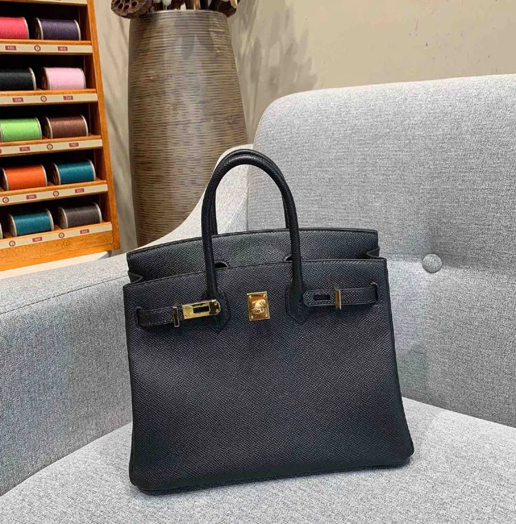 HM Birkin Black For Women Gold Toned Hardware 14in/35cm 