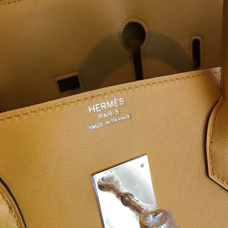 HM Birkin Yellow For Women Gold Toned Hardware 11.8in/30cm