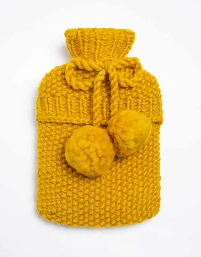 Hot Water Bottle Knitting Kit, Wool Couture