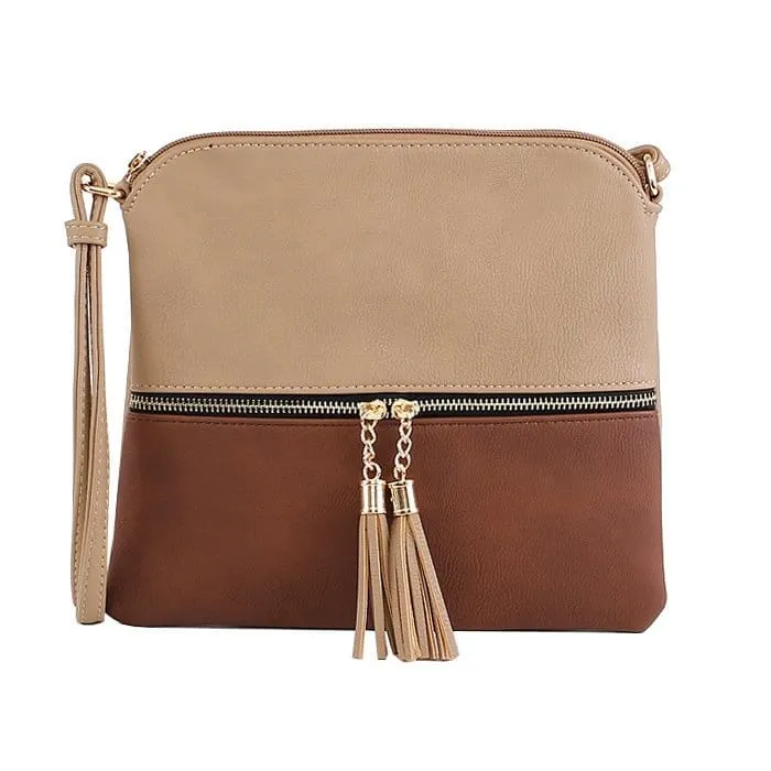 HY2038E Monogrammable Fashion Crossbody Bag With Tassel