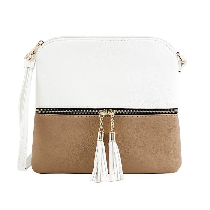 HY2038E Monogrammable Fashion Crossbody Bag With Tassel