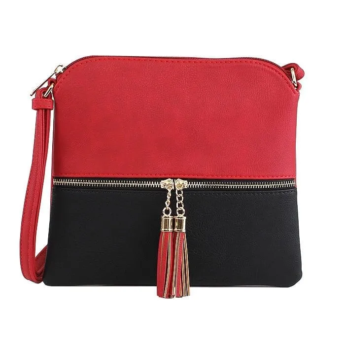 HY2038E Monogrammable Fashion Crossbody Bag With Tassel