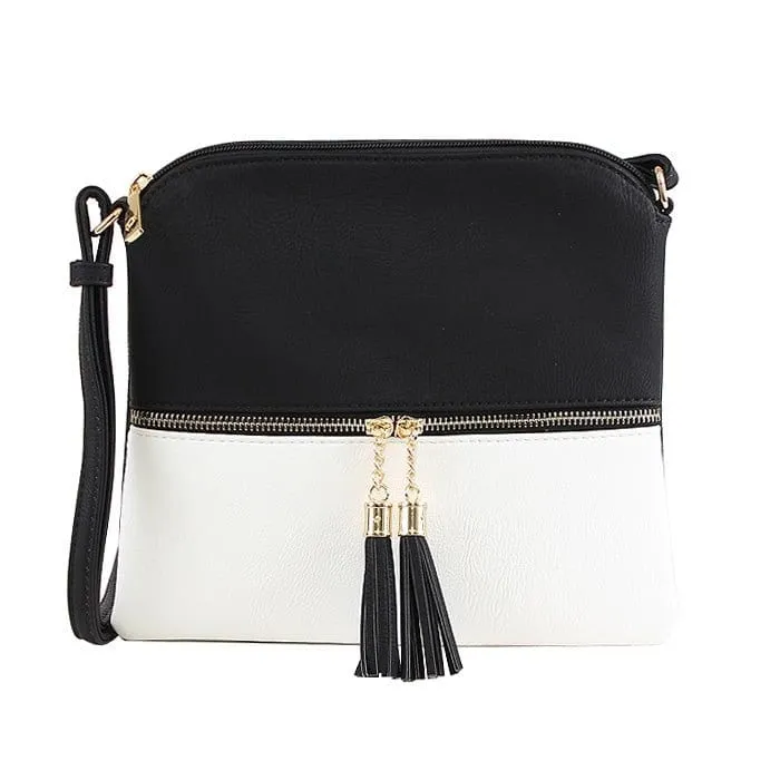 HY2038E Monogrammable Fashion Crossbody Bag With Tassel