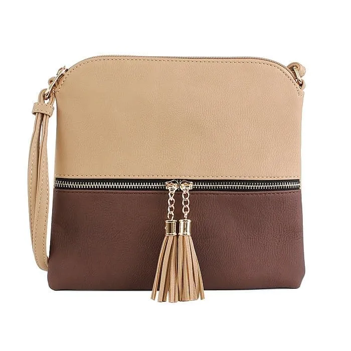 HY2038E Monogrammable Fashion Crossbody Bag With Tassel