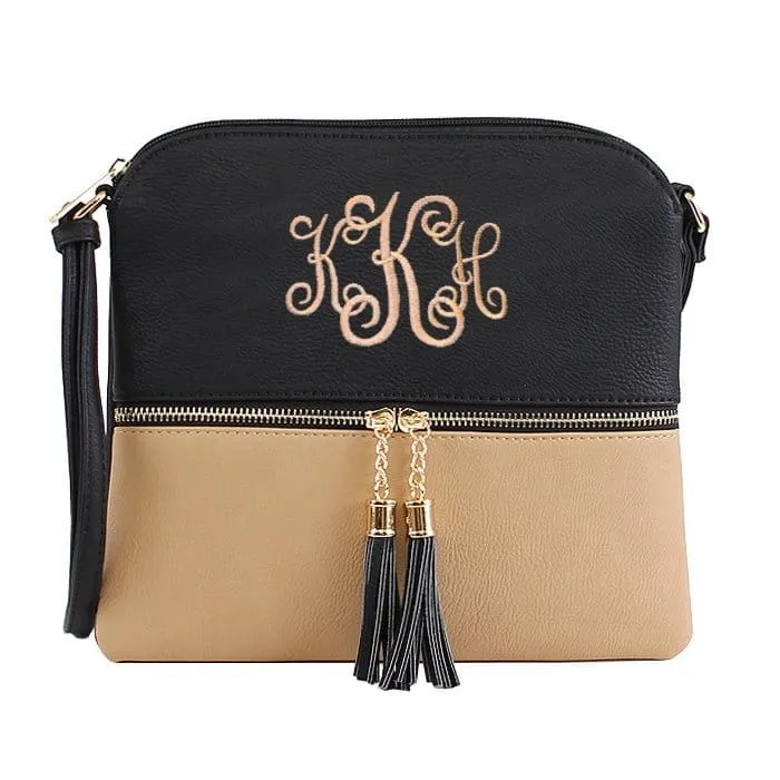 HY2038E Monogrammable Fashion Crossbody Bag With Tassel