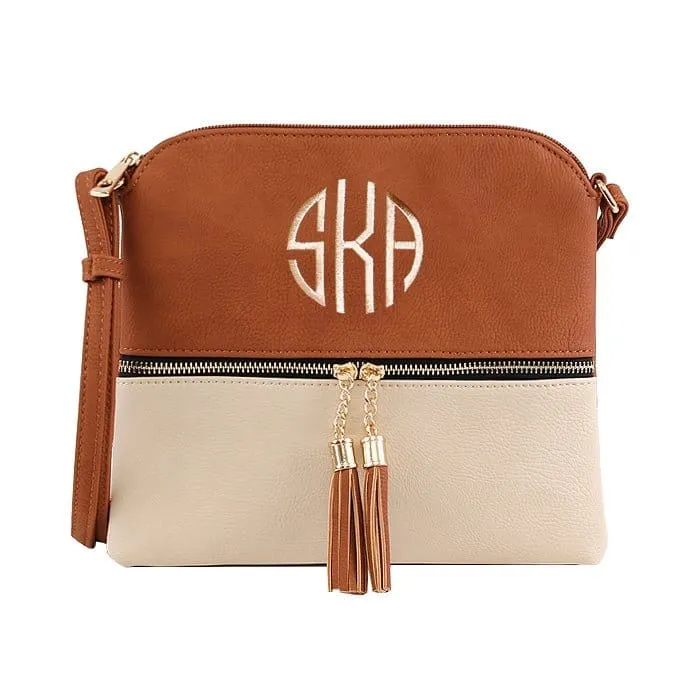 HY2038E Monogrammable Fashion Crossbody Bag With Tassel