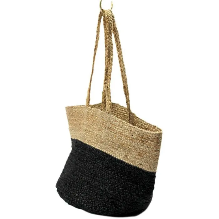 Jute Bag Black Natural