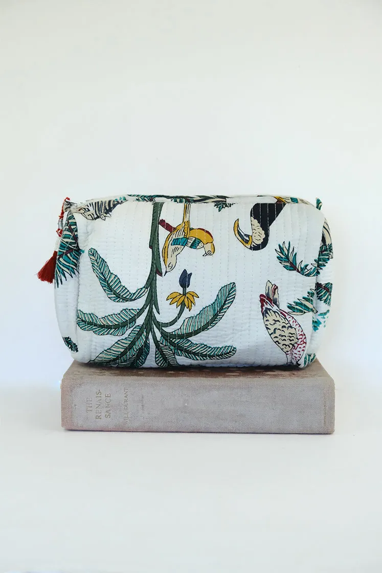 Kantha Toiletry Pouches - Jungle