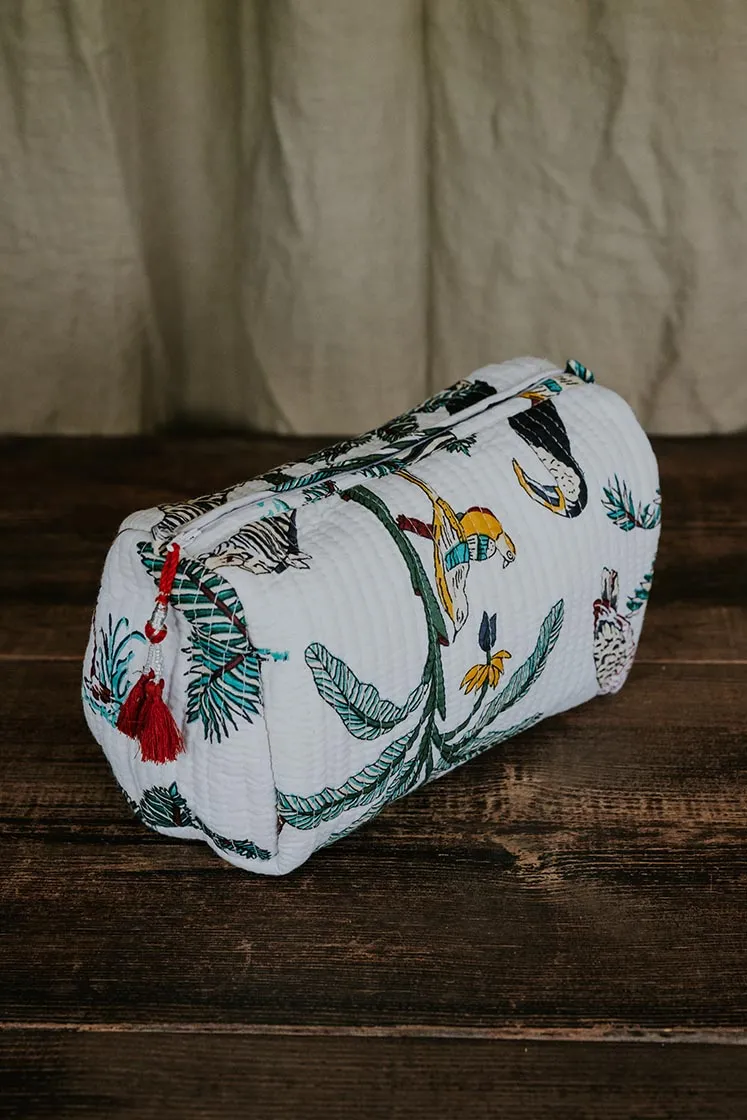 Kantha Toiletry Pouches - Jungle