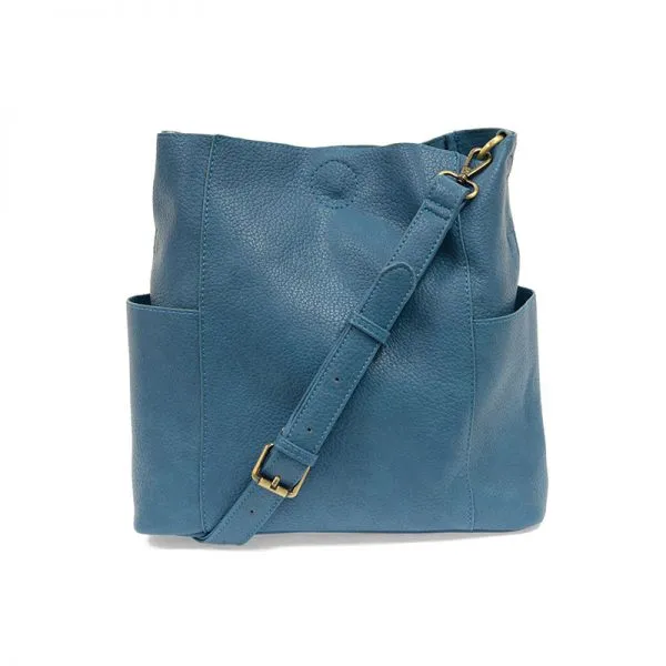 Kayleigh Side Pocket Bucket Bag - L8089-06 -  PEACOCK