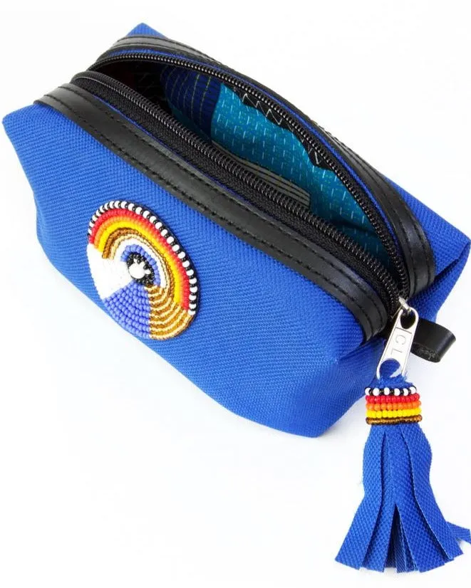 Kenyan Beaded Mini Toiletry Bag