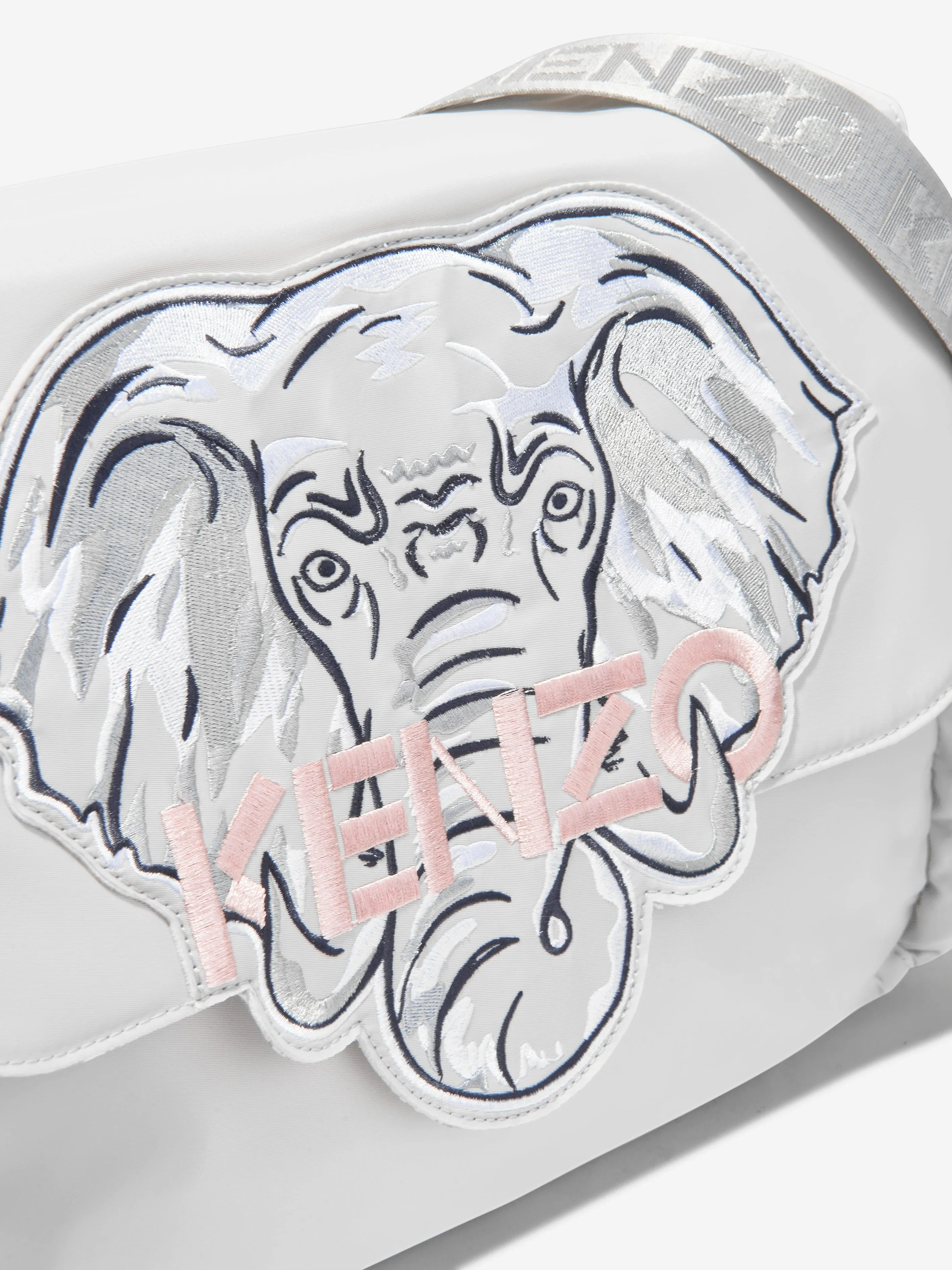 KENZO Baby Elephant Changing Bag in Grey