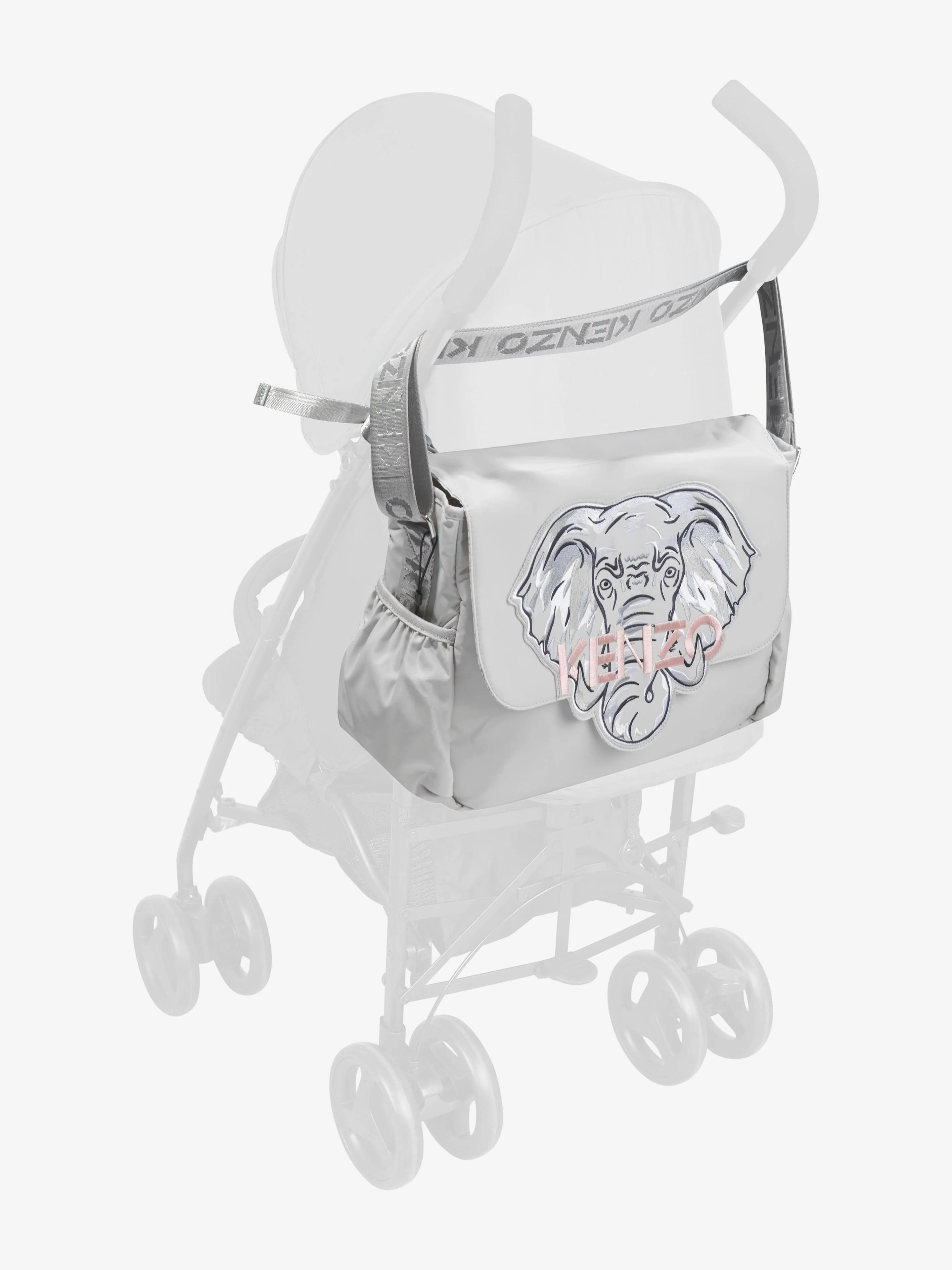 KENZO Baby Elephant Changing Bag in Grey