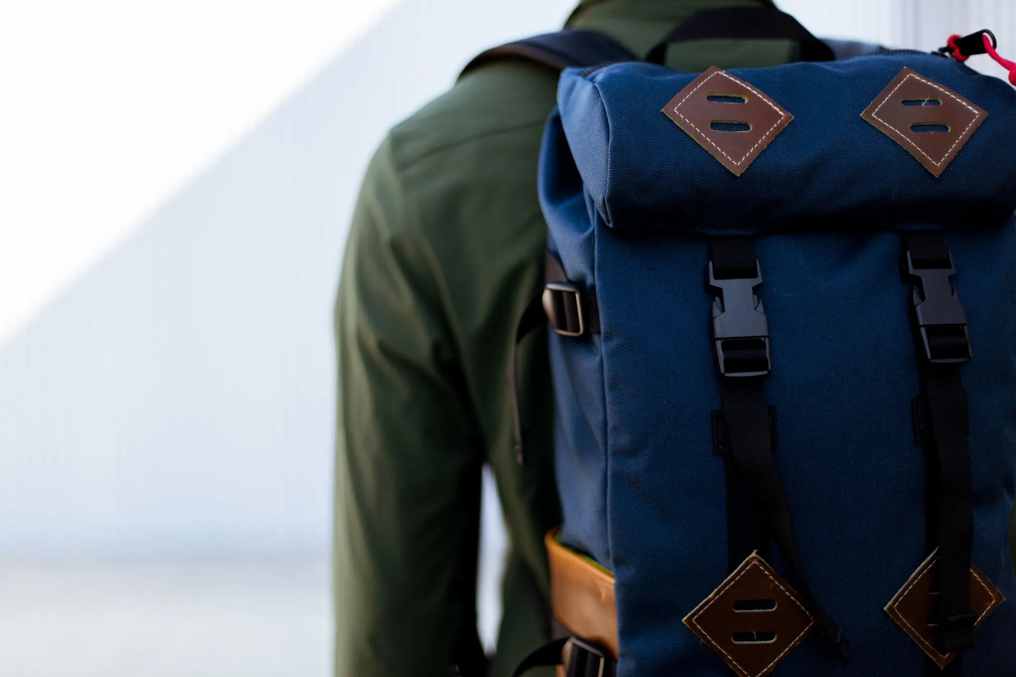 Klettersack Leather Navy/Leather