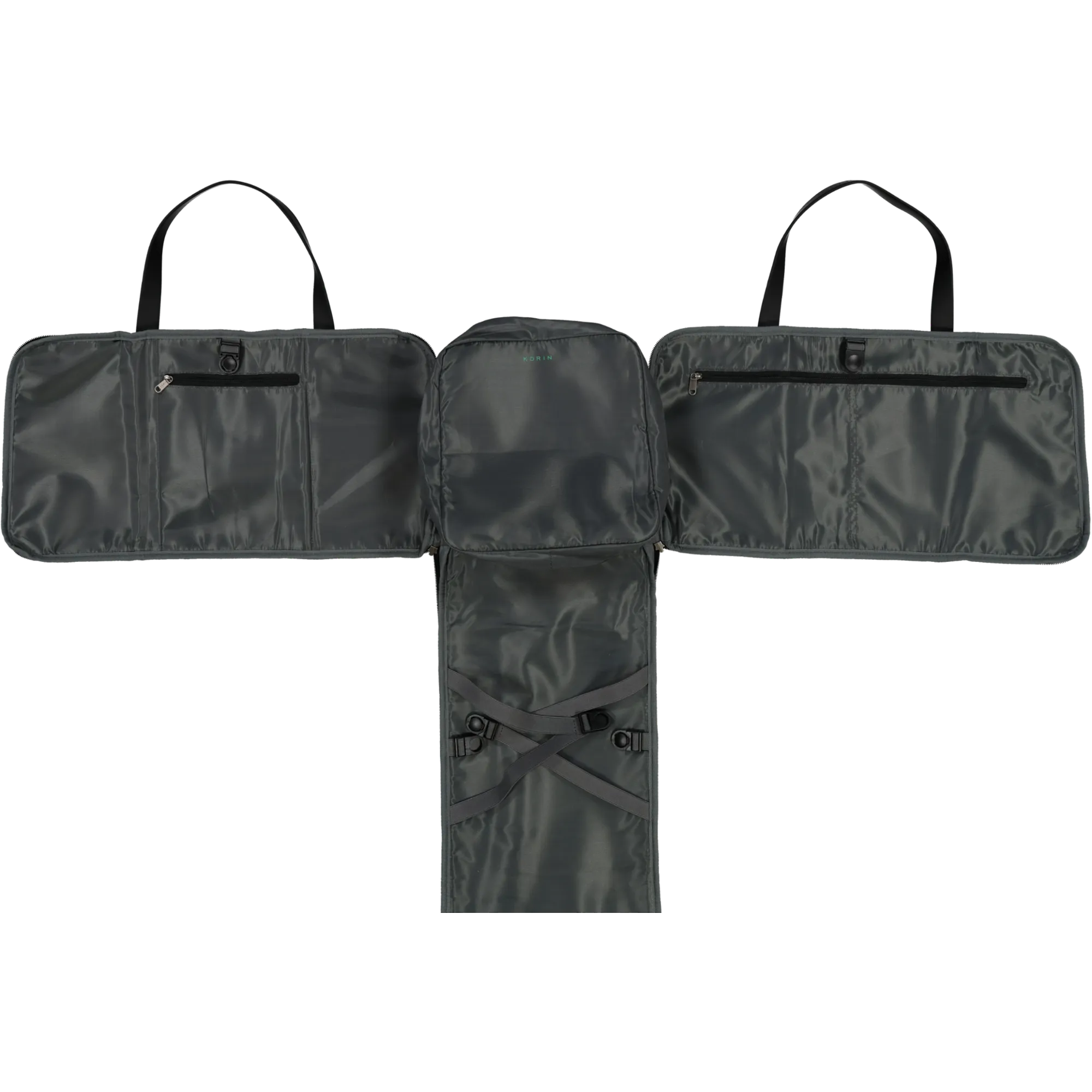 Korin Flexpack Go Duffle Bag Charcoal/Black