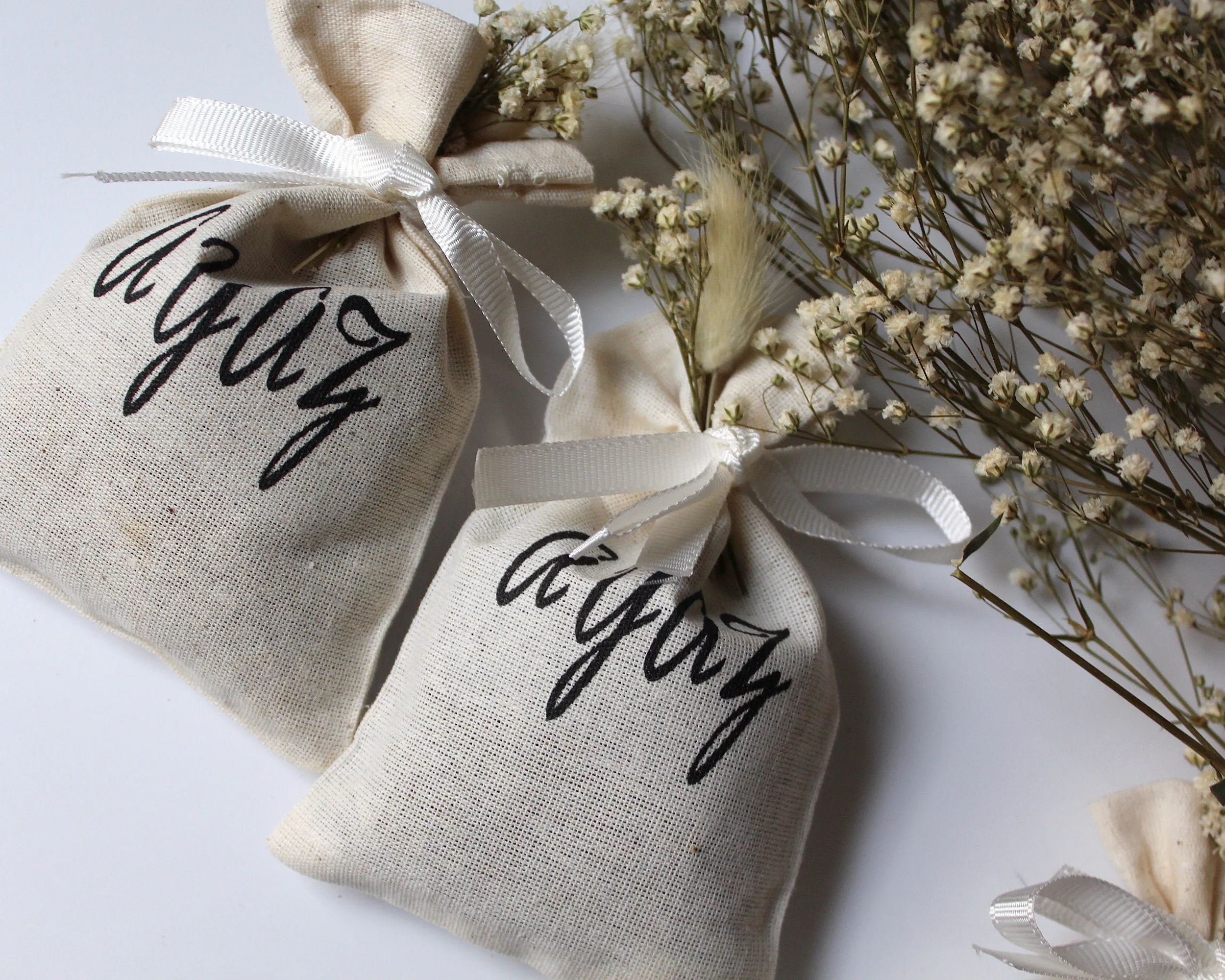 Lavender Sachet Bag Party Favors, Rustic Wedding Favors, Personalized Favors Bag, Boho Party Gift, Custom Lavender Bag, Bridal Shower Favors