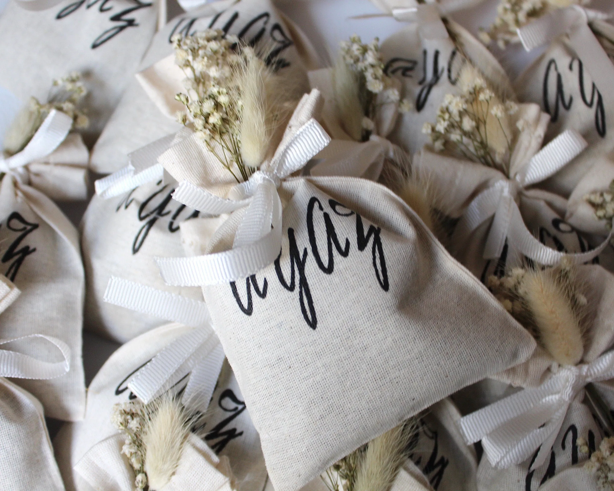 Lavender Sachet Bag Party Favors, Rustic Wedding Favors, Personalized Favors Bag, Boho Party Gift, Custom Lavender Bag, Bridal Shower Favors