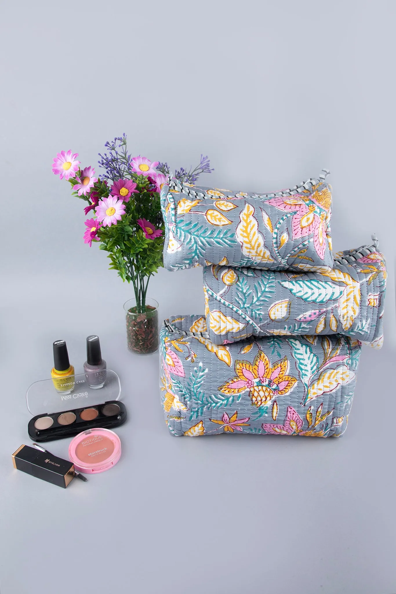 Lilly Quilted Pouches (Set of 3)