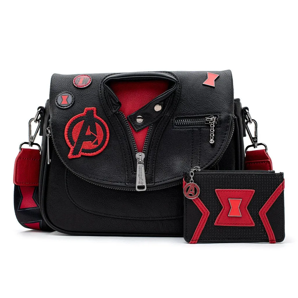 Loungefly Marvel Black Widow Cosplay Jacket Crossbody