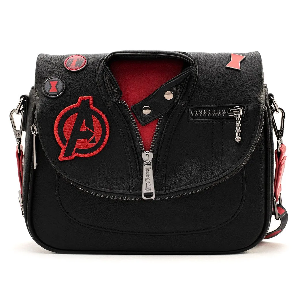 Loungefly Marvel Black Widow Cosplay Jacket Crossbody