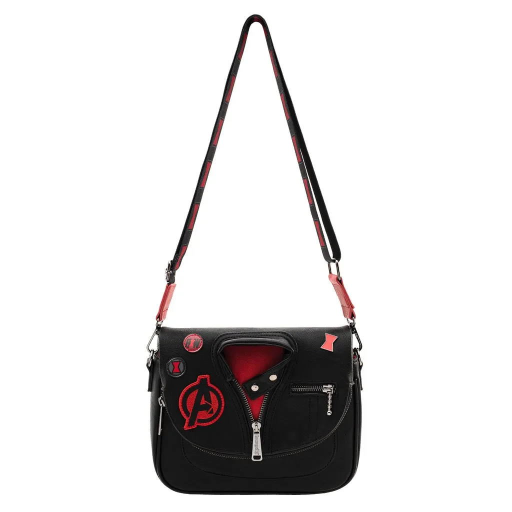 Loungefly Marvel Black Widow Cosplay Jacket Crossbody