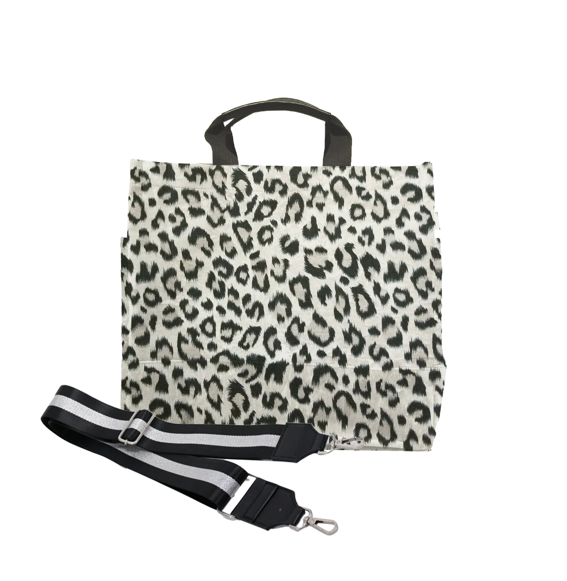 Luxe North South Bag: Leopard