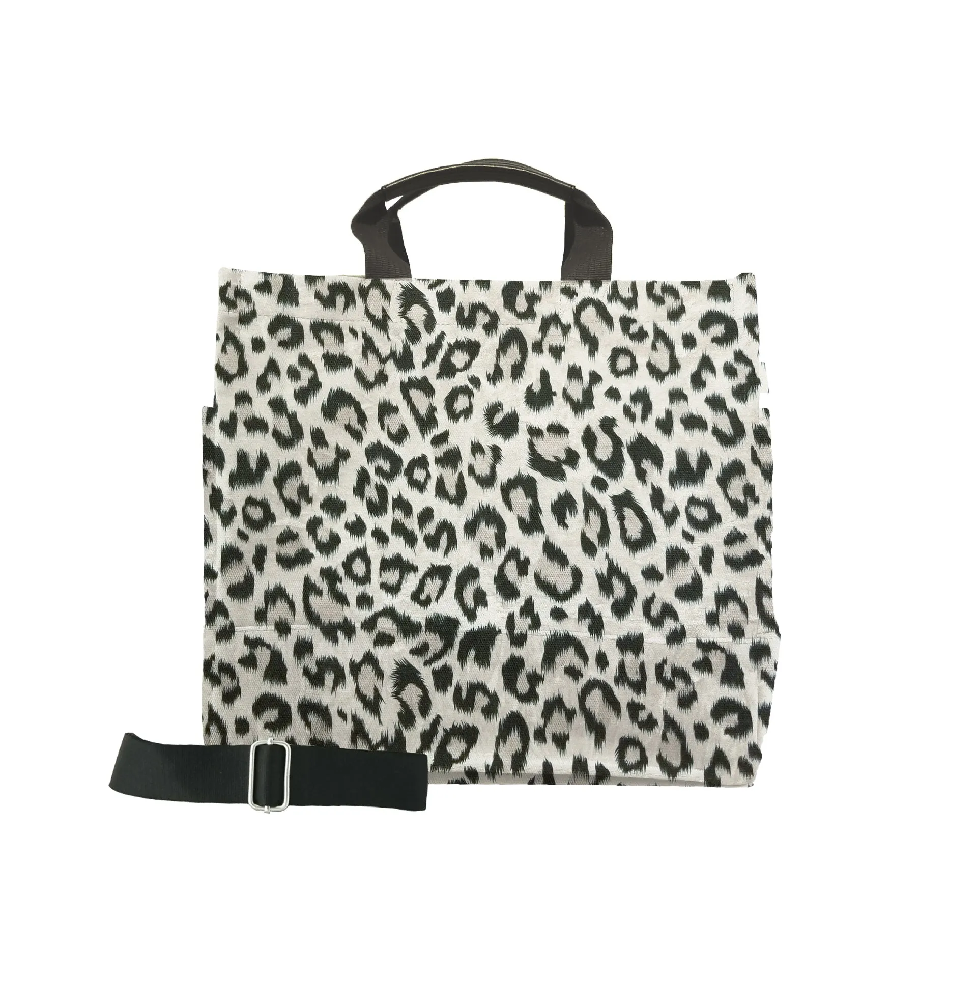 Luxe North South Bag: Leopard