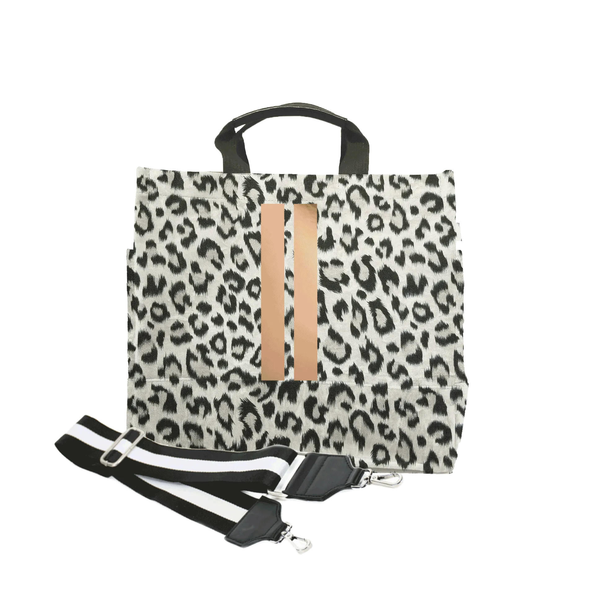 Luxe North South Bag: Leopard