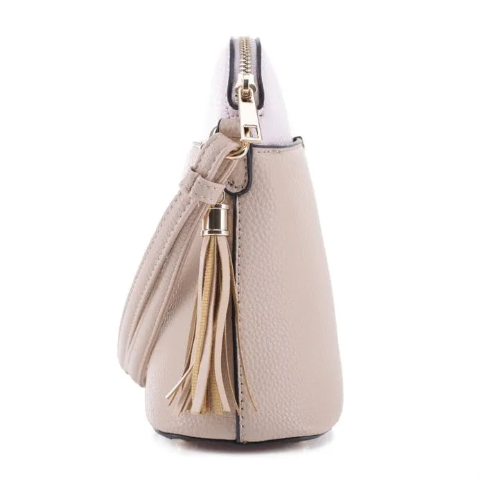 MA5314A Monogrammmable Front Pocket Dome Crossbody w/ Tassel