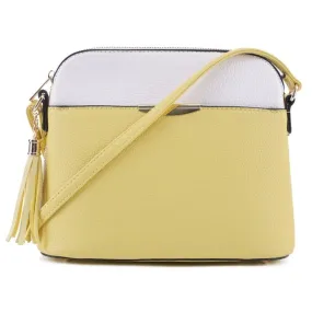 MA5314A Monogrammmable Front Pocket Dome Crossbody w/ Tassel