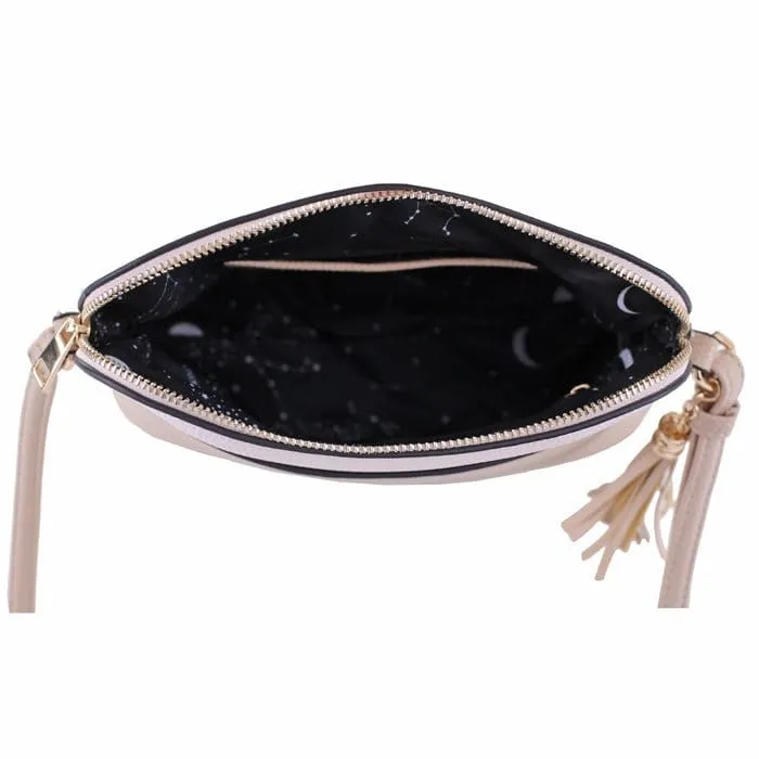 MA5314A Monogrammmable Front Pocket Dome Crossbody w/ Tassel