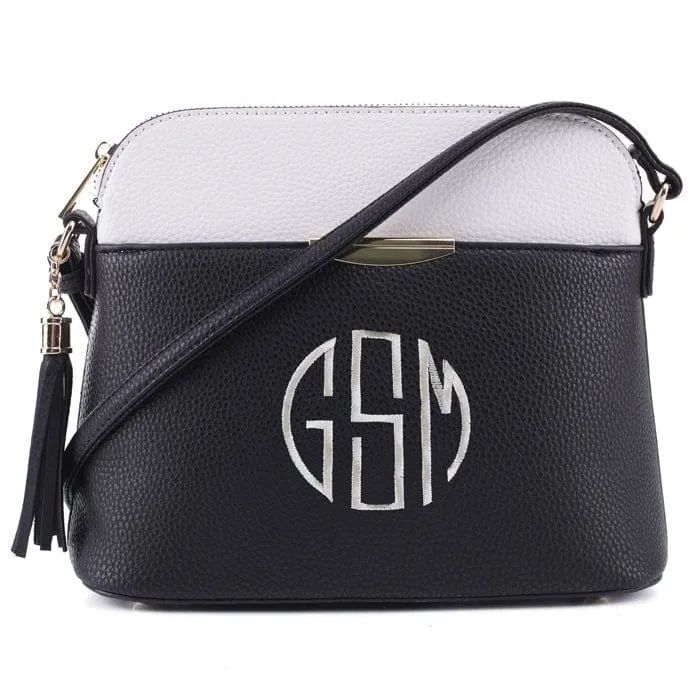 MA5314A Monogrammmable Front Pocket Dome Crossbody w/ Tassel