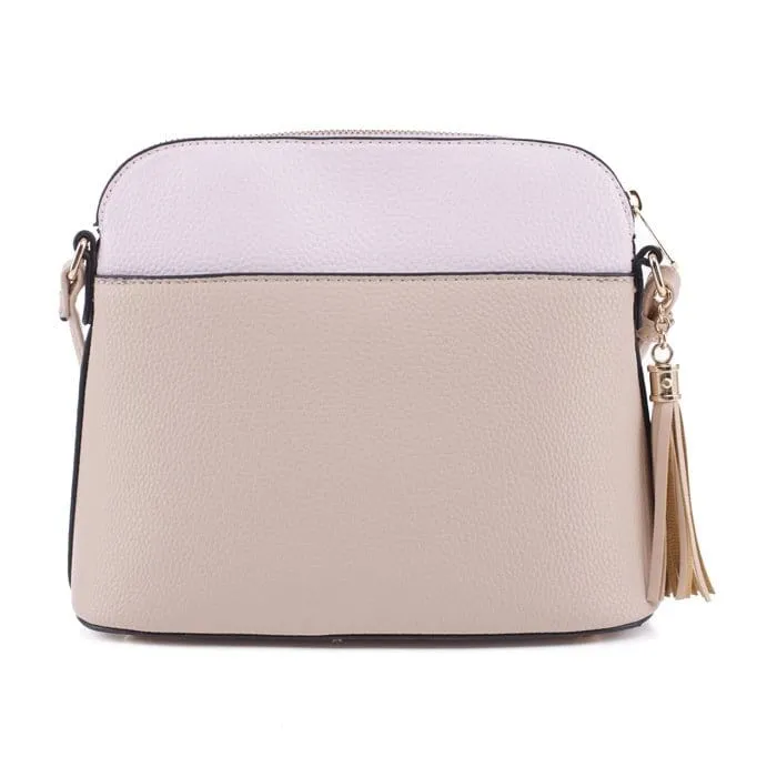 MA5314A Monogrammmable Front Pocket Dome Crossbody w/ Tassel