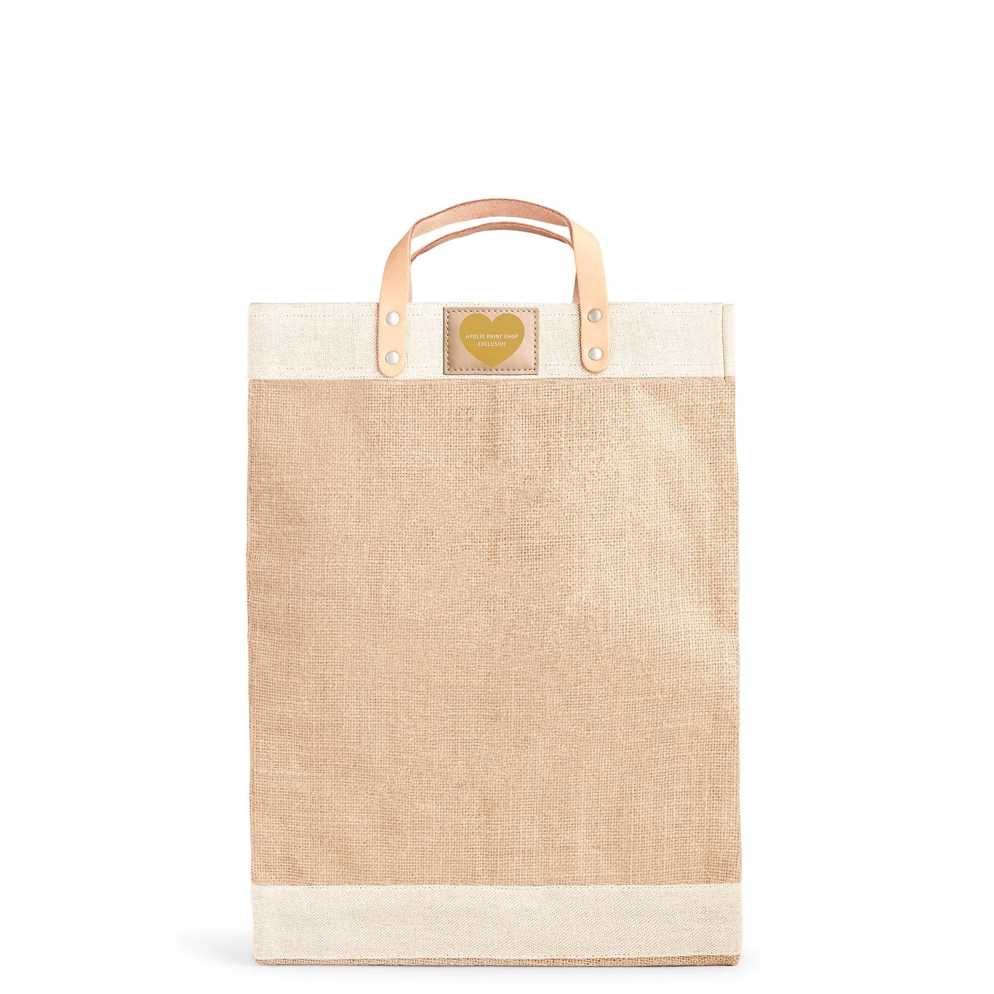 Market Bag in Natural with Love Note