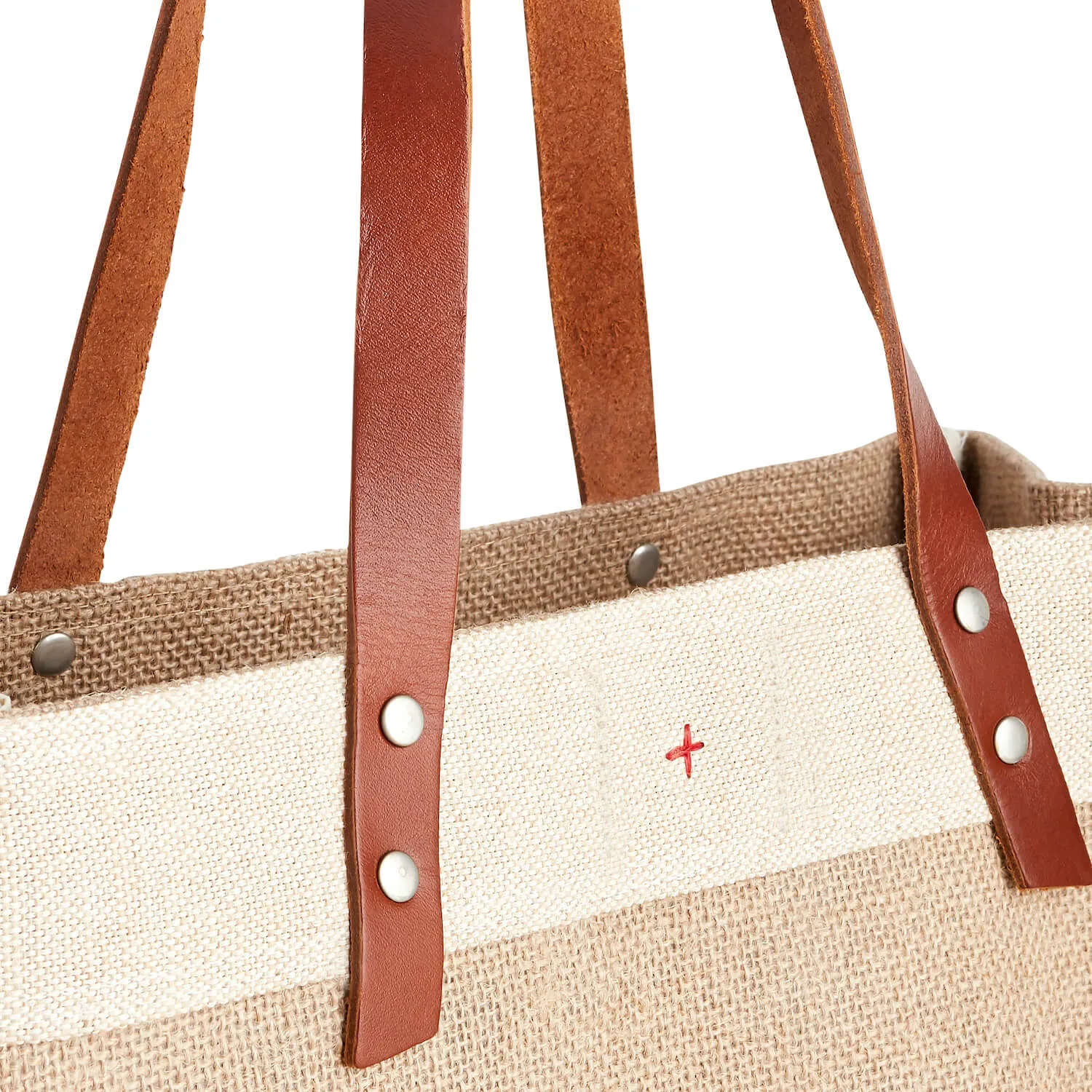 Market Tote in Natural for Team USA "Red, White, and Blue"