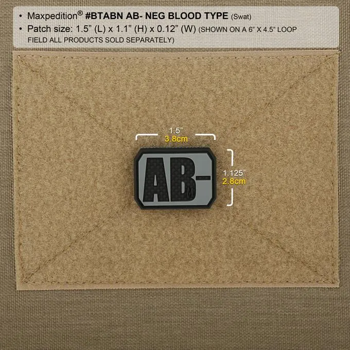 Maxpedition AB- Blood Type Morale Patch (Swat)