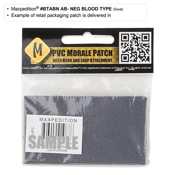 Maxpedition AB- Blood Type Morale Patch (Swat)