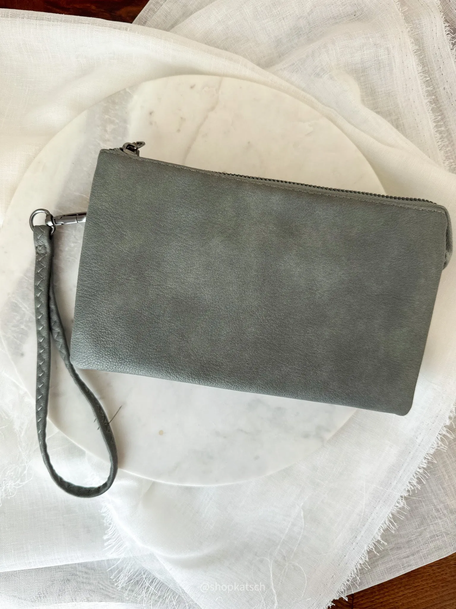 Miley Crossbody/Wristlet with Top Zip Closure