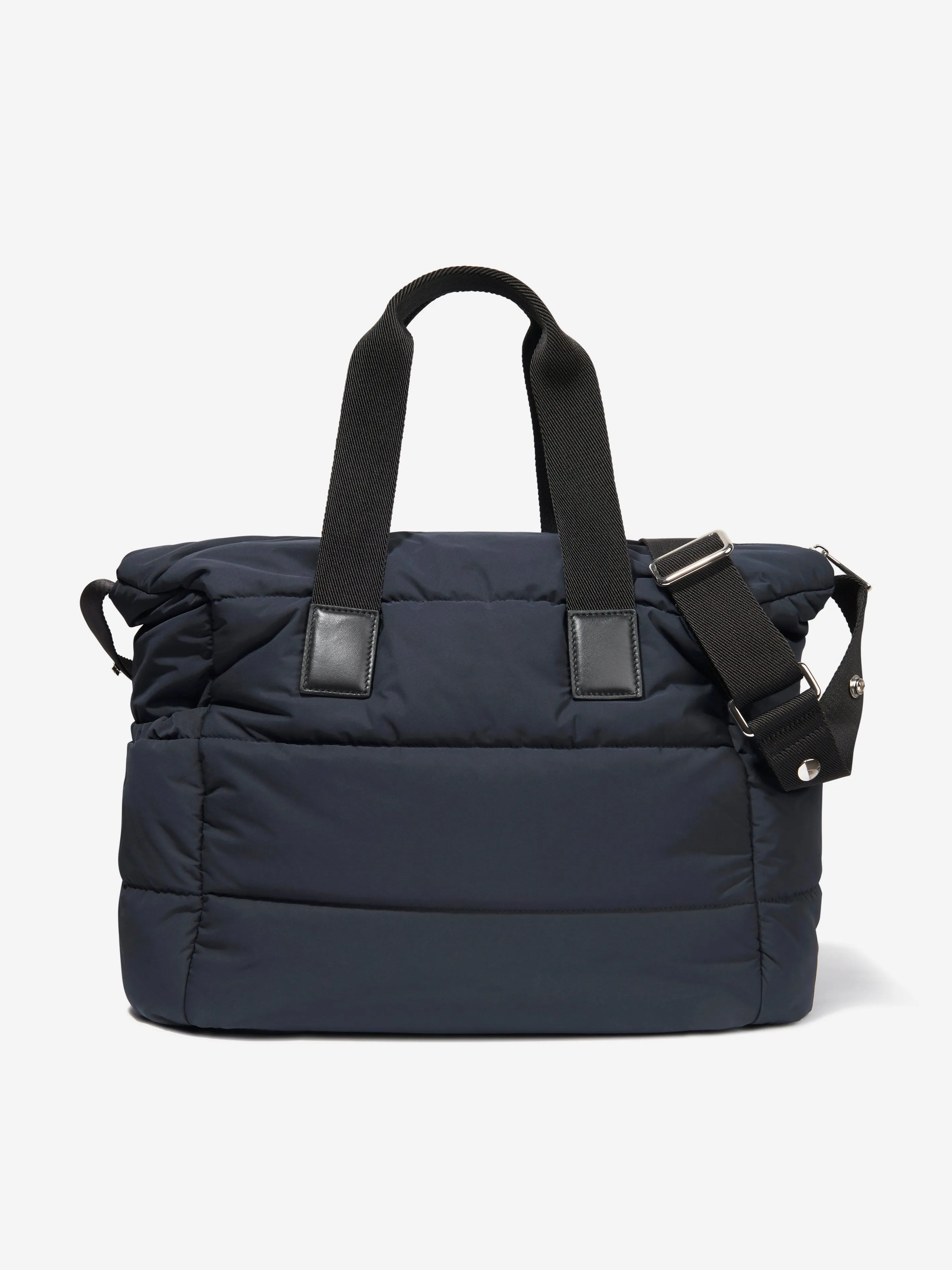 Moncler Enfant Baby Quilted Tote Changing Bag in Navy