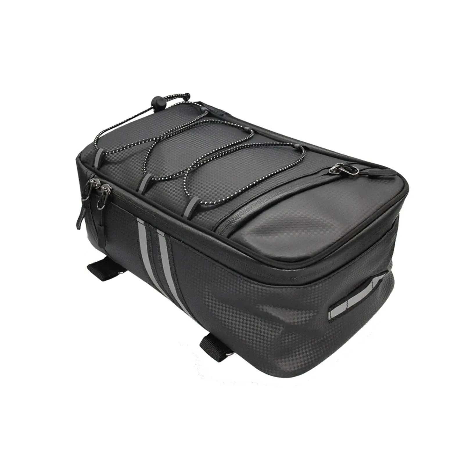 Motorcycle Rear Carrier Bag PU Leather Waterproof 9L Large Capacity Storage Luggage Cycling Storage Bag for Motorcycle