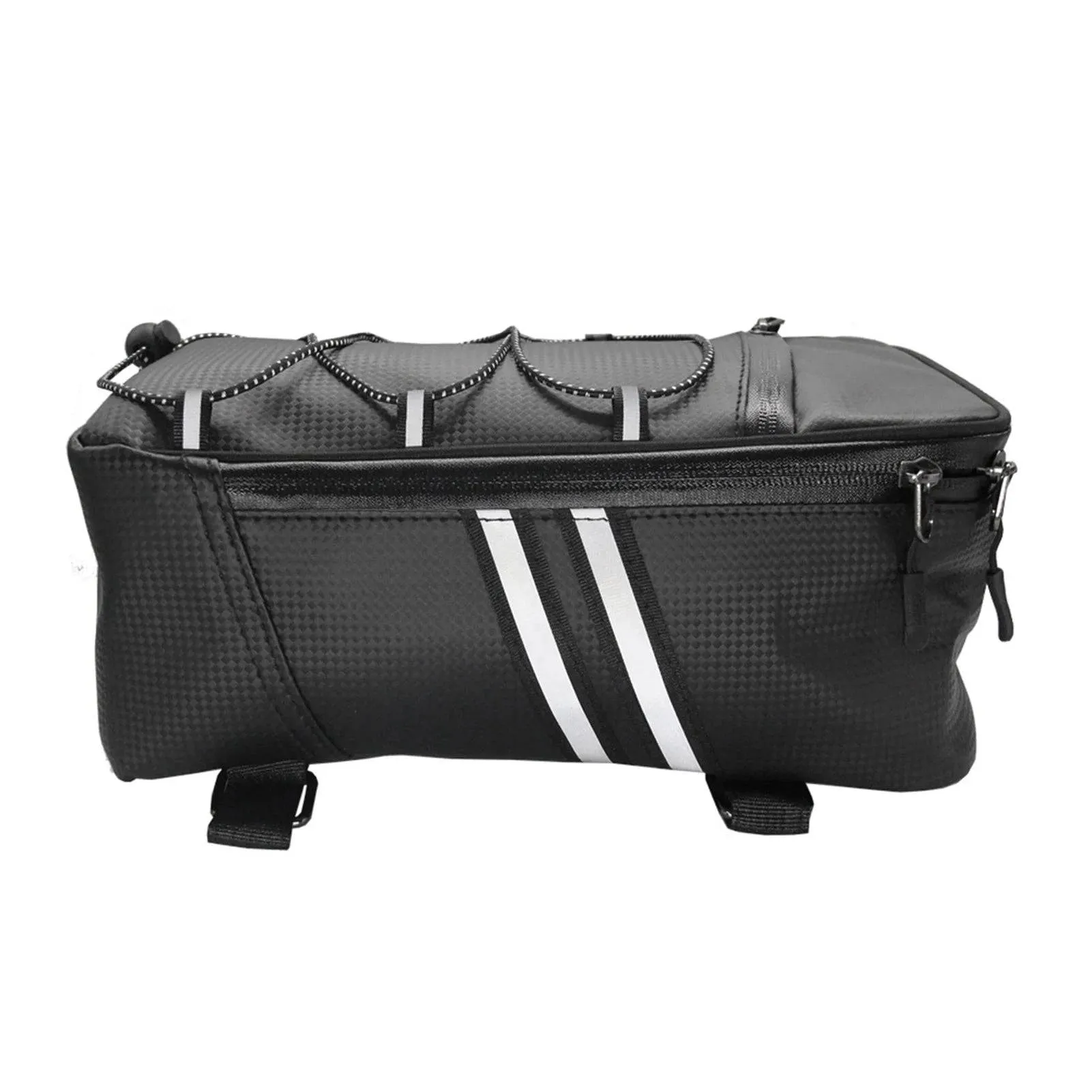 Motorcycle Rear Carrier Bag PU Leather Waterproof 9L Large Capacity Storage Luggage Cycling Storage Bag for Motorcycle