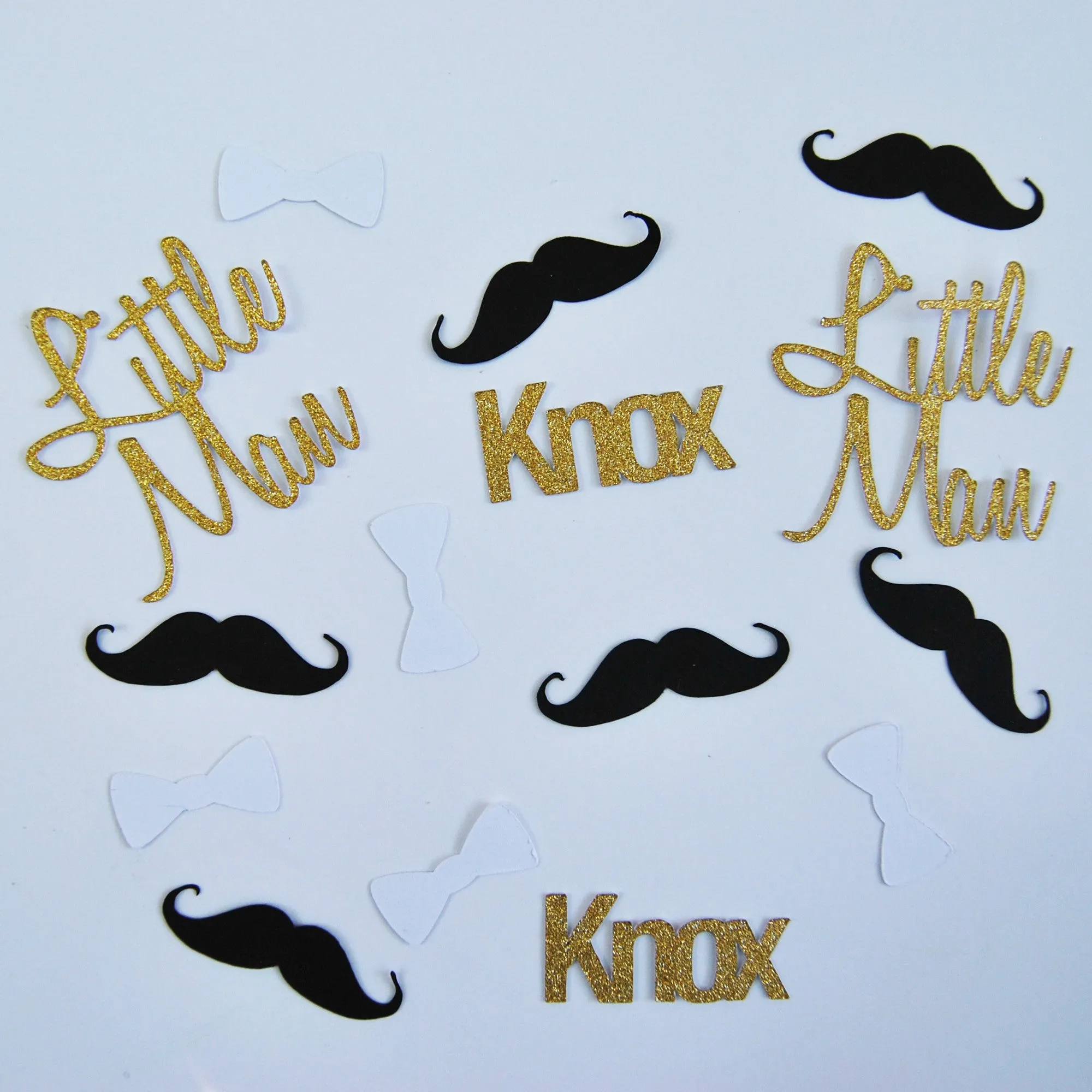 Mustache and Bowtie Confetti