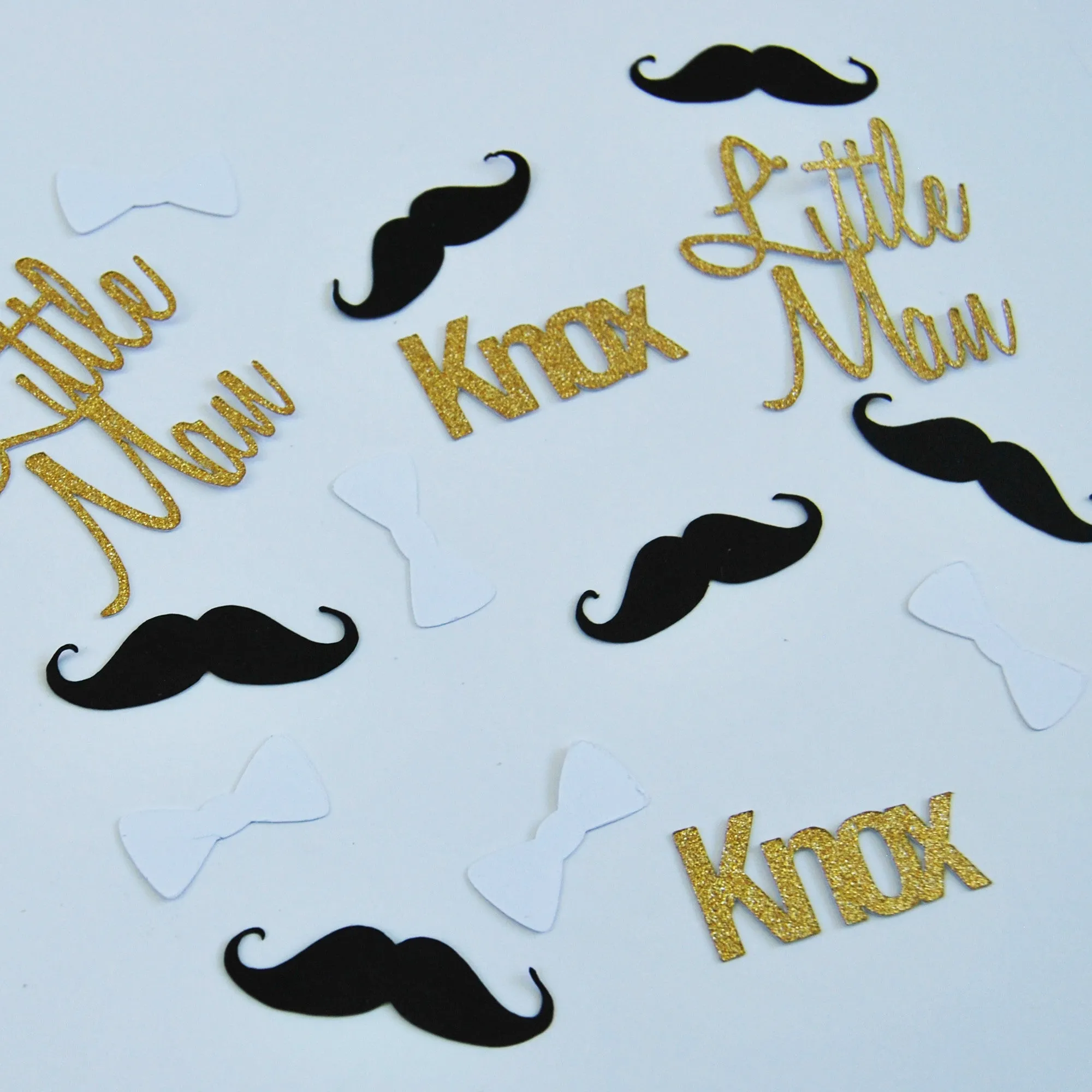 Mustache and Bowtie Confetti