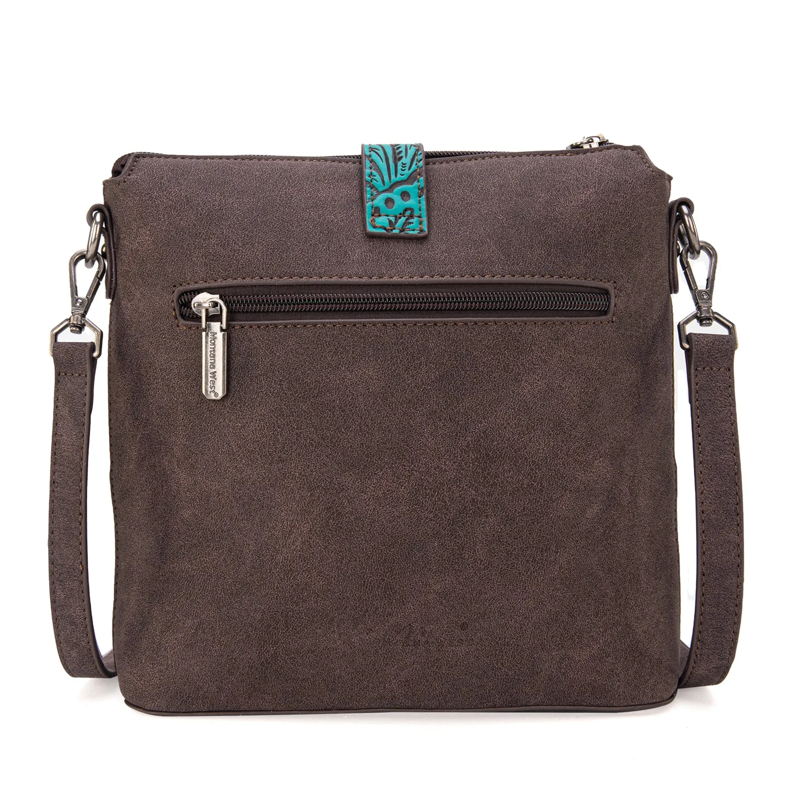 MW1282-8360  Montana West Buckle Collection Concealed Carry Crossbody Bag