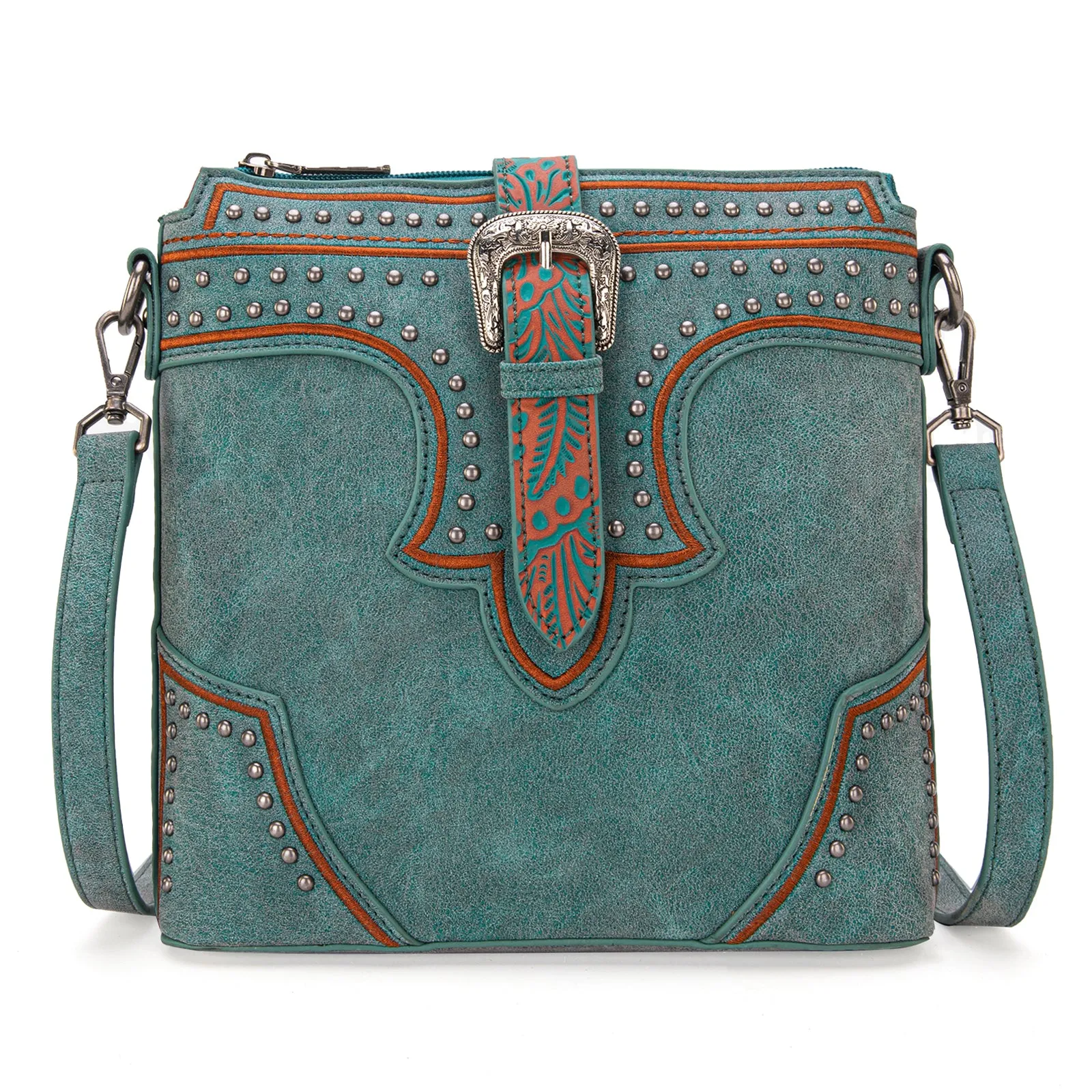 MW1282-8360  Montana West Buckle Collection Concealed Carry Crossbody Bag